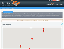 Tablet Screenshot of birdalarm.com